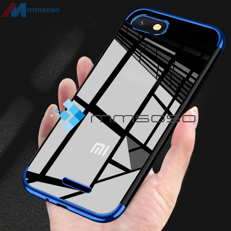 

Plating Soft Case For Xiaomi Redmi 6 6A Cover Case Xiaomi Redmi Note 6 Pro Cover Slim Soft transparent TPU Case On Redmi 6 Pro