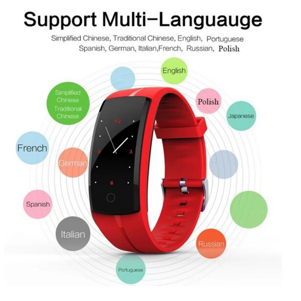 Color Screen Fitness Tracker 8 Sports Modes Smart Watch IP67 Waterproof Bluetooth Wristband Pedometer for Ios Android