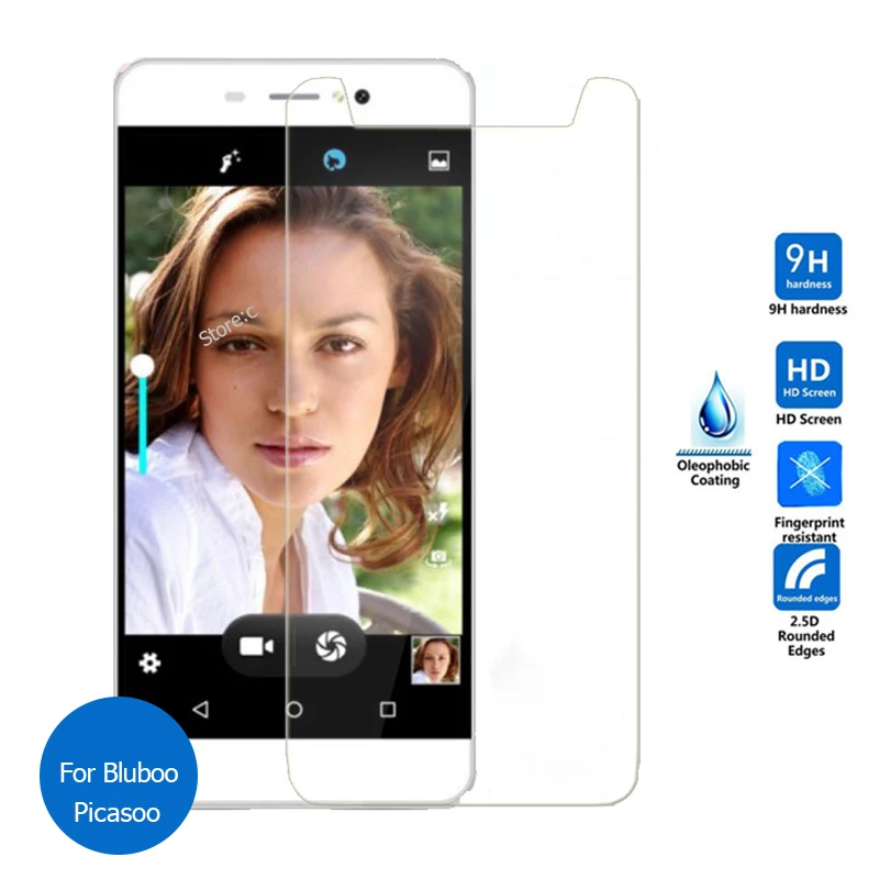 For Bluboo Picasso 4G Tempered Glass Screen Protector 0.26mm 2.5 9h Safety Protective Film 5.0inch | Мобильные телефоны и