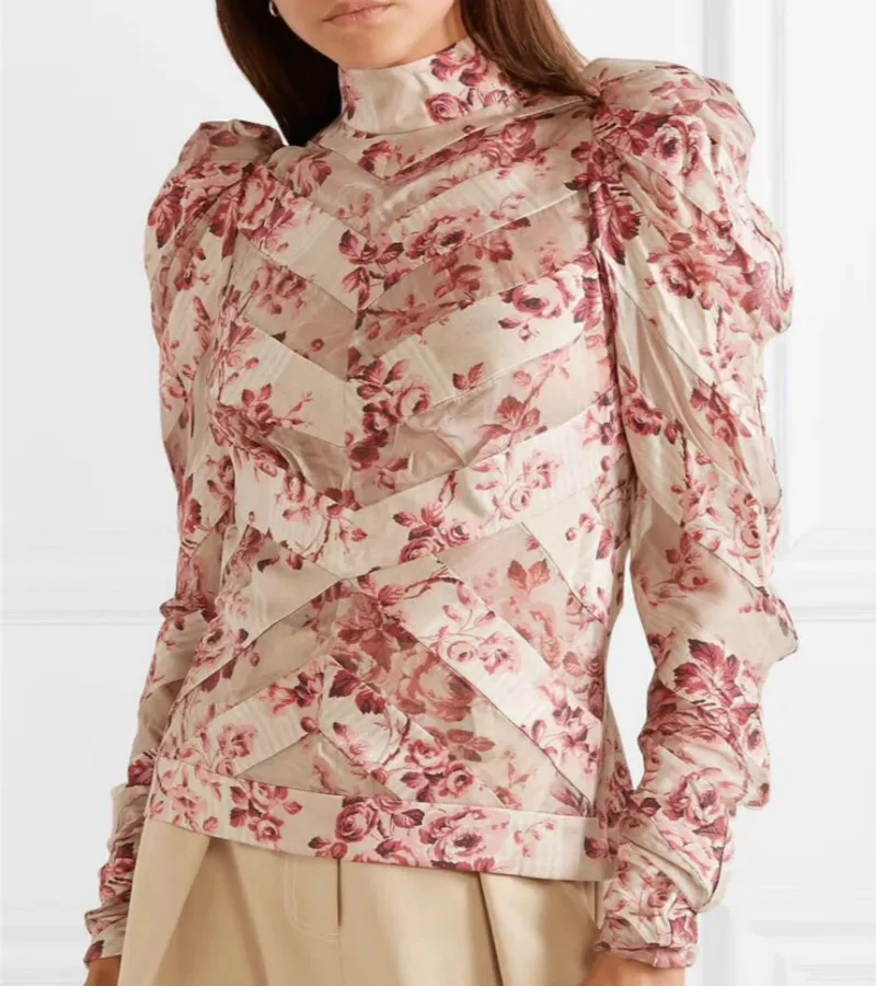 Unique Regular Puff Print Top for Women