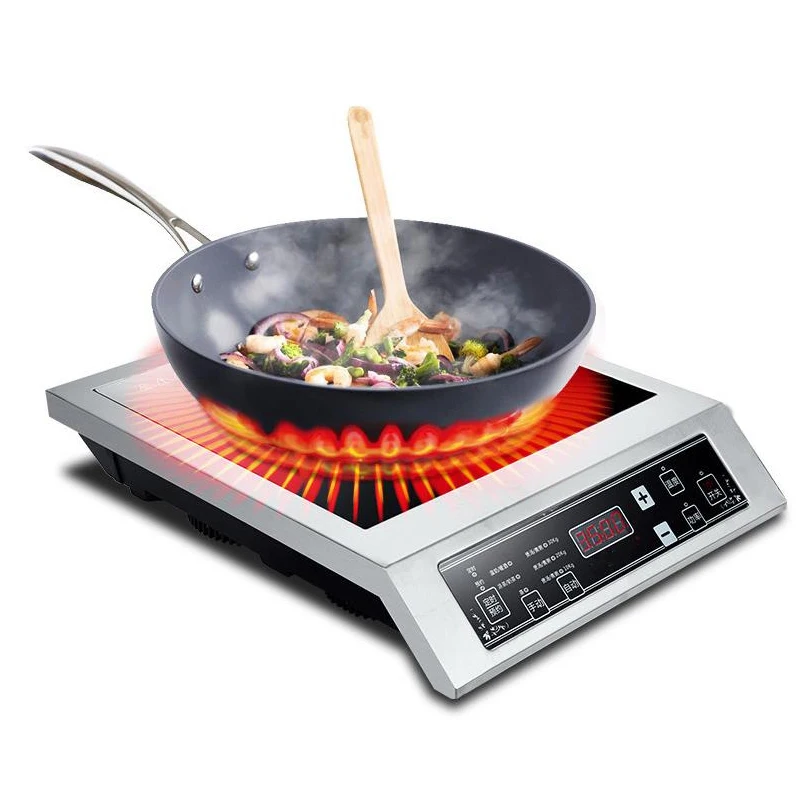 

3500W Induction Cooker 1 Pcs Commercial/Household Large Power Induction Cooker Touch Control Electromagnetic Stove Cooktop