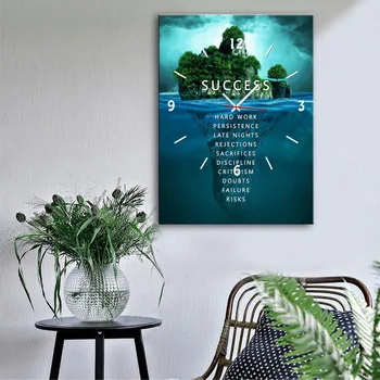 

Free Shipping E-HOME Island Scenery Clock in Canvas 1pcs Wall Clock 18062117