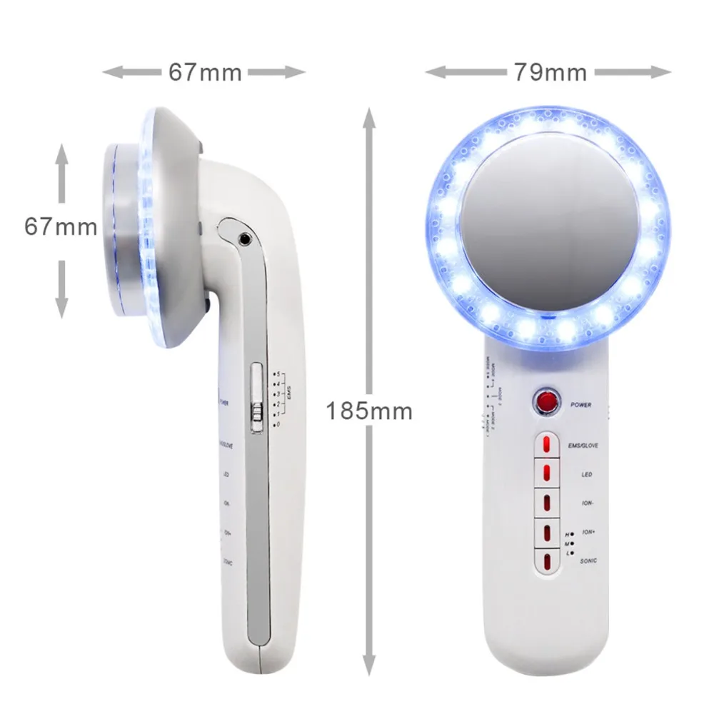 Ультразвуковая EMS машина для похудения лица, антицеллюлитное средство для удаления жира, кавитация, потеря веса, массажер для лица Ultrasonido
