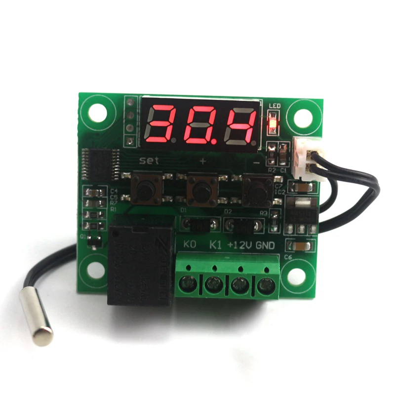 

DC 12V -50~110C Mini Thermostat Regulator Digital Temperature Controller for Incubator Temp. Control Switch Plate