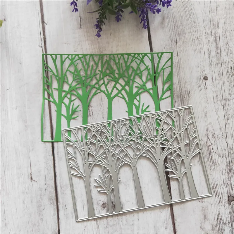 

Tree Cutting Dies Background Metal Decorative Cutting Dies Stencils For Making Cards Embossing Suit Paper Cards Stamp 160x109mm