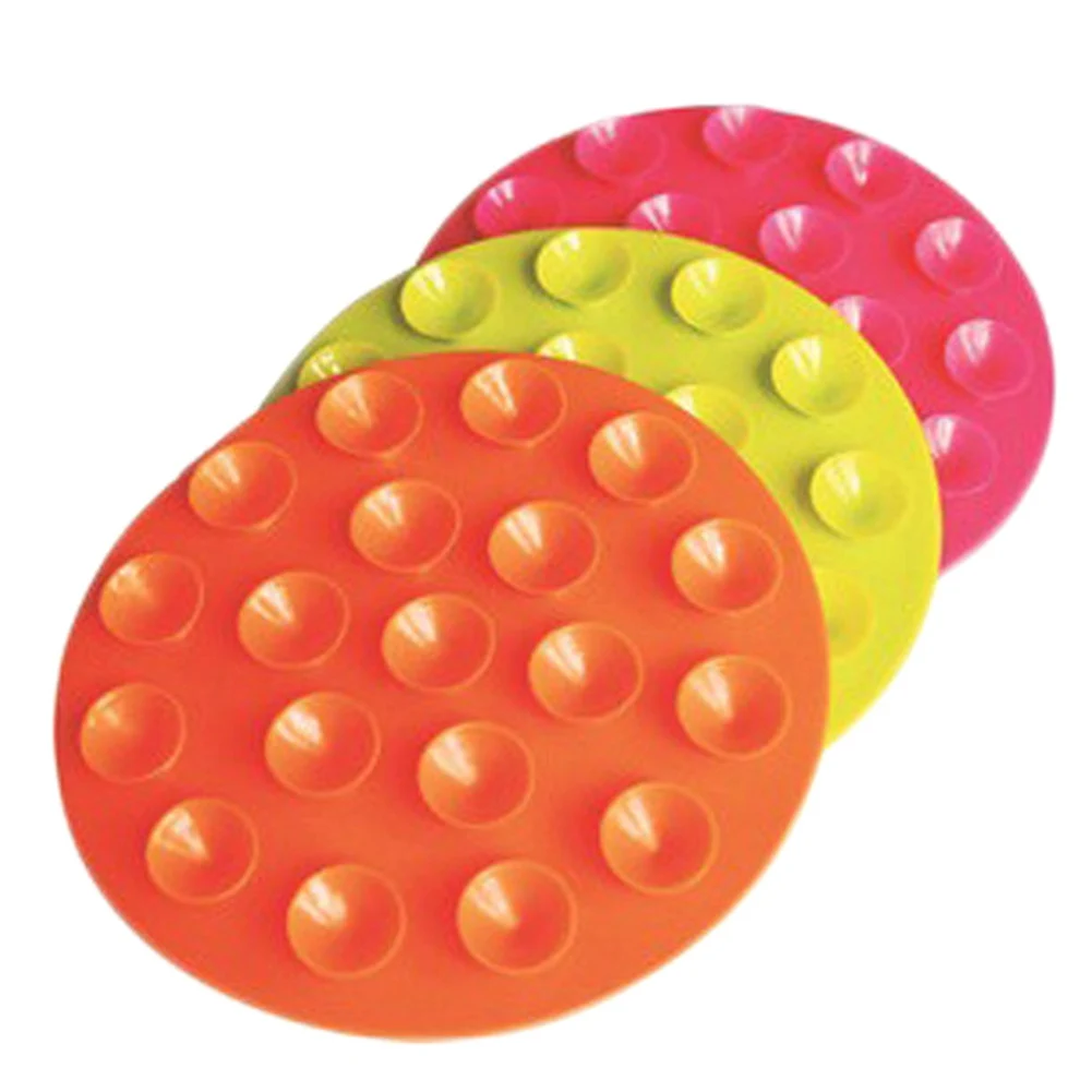 

New Baby Feeding Bowl Cup Mat Pads Anti Slip Placemat Double Sided 19 Suction Sucker