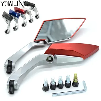 

For ktm duke 125 200 390 690 smc 1290 rc honda kawasaki yamaha tmax 530 500 r6 Motorcycle glass rearview mirrors CNC Rear Side