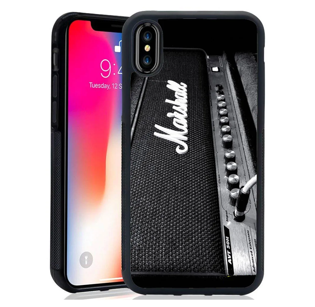 luxury tpu+Tempered Mirror shell Marshall Music case For