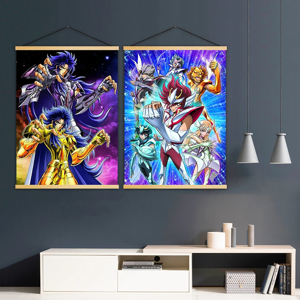 Настенная Картина на холсте Saint Seiya современный плакат с японской анимацией