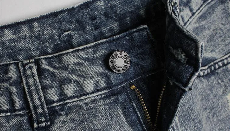 2019 Для женщин s Высокая Талия Джинсовые шорты снег промывают весной и летом рваные пикантные панк Короткие джинсы для Для женщин отверстие