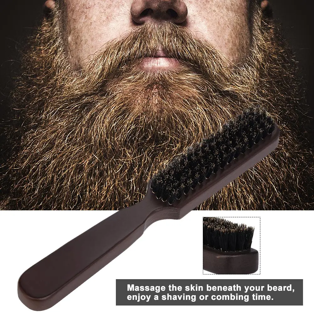 Мужская щетка для бороды деревянная расческа для усов Мужская щетка для бритья многофункциональная щетка для волос для удаления волос