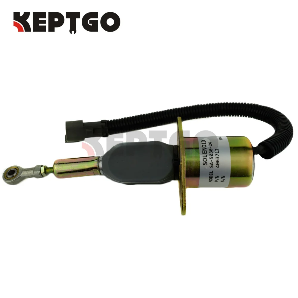 Дизельный 24 V Соленоид отключения для экскаватора Komatsu PC300 7 PC360 4063712 6743 81 9141 SA 5030