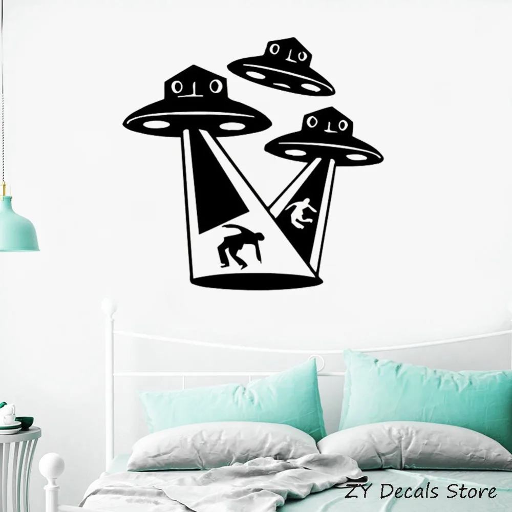 Aliens And Outer Space Boys Bedroom Wall Stickers Decoration