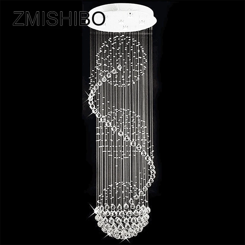 

ZMISHIBO Europe LED Crystal Chandeliers GU10 Socket 5/12 Bulbs 110-220V Surface Mounted Ceiling Pendant Lamp Indoor Lighting