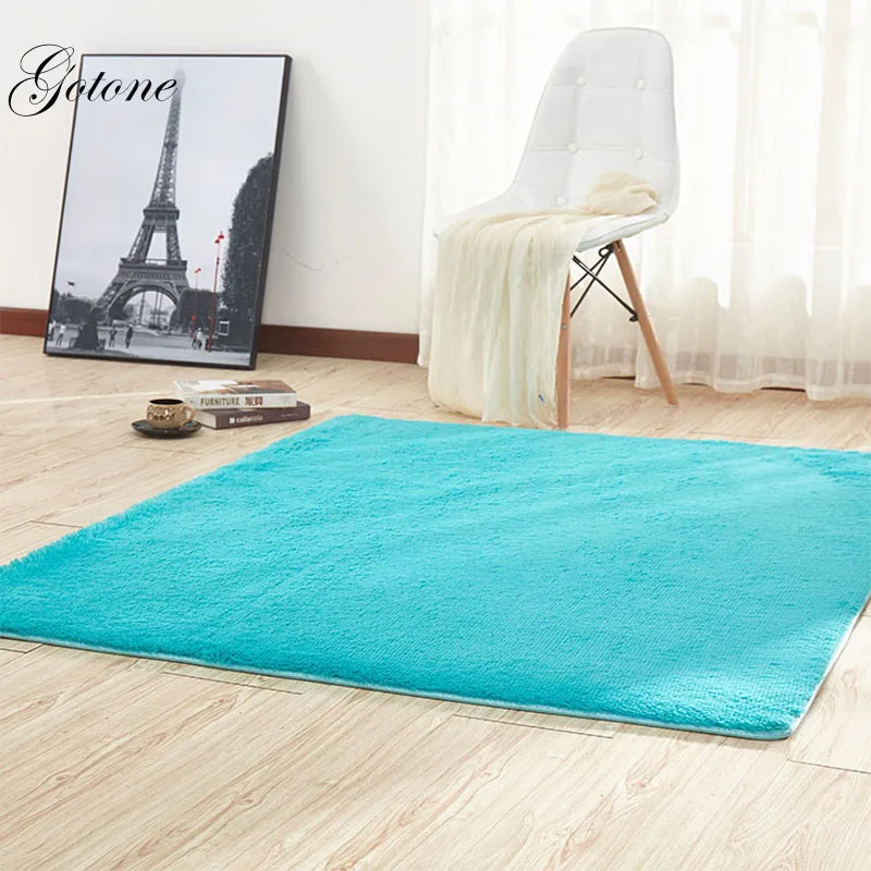 Plush Silky Carpet Mats Sofa Bedroom Living Room Bedside Anti-Slip Floor Hairy Carpets Bedroom Soft Seat Badroom Set Carpet  GT0016 (5)