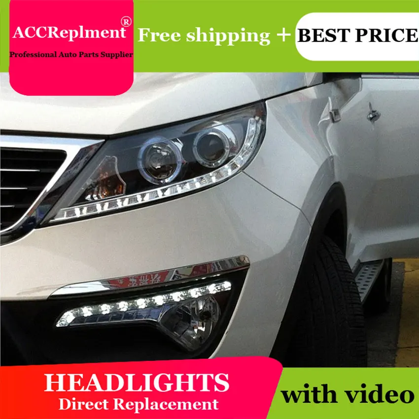 Car Styling LED Head Lamp for Kia Sorento Headlights 2011 Sorento LED
