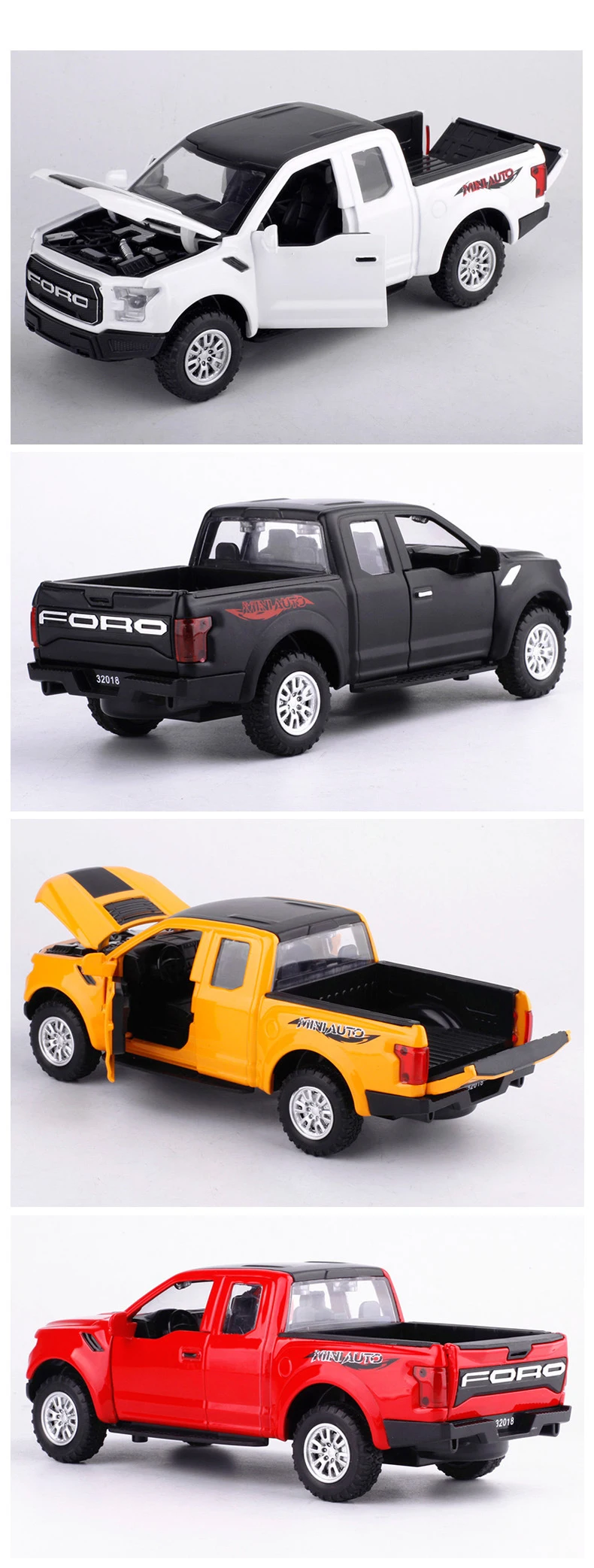 1:32 F150 pick up Truck модель автомобиля из сплава металлические Литые Игрушки транспортные средства оттягиваются мигающий Звук для детей игрушки