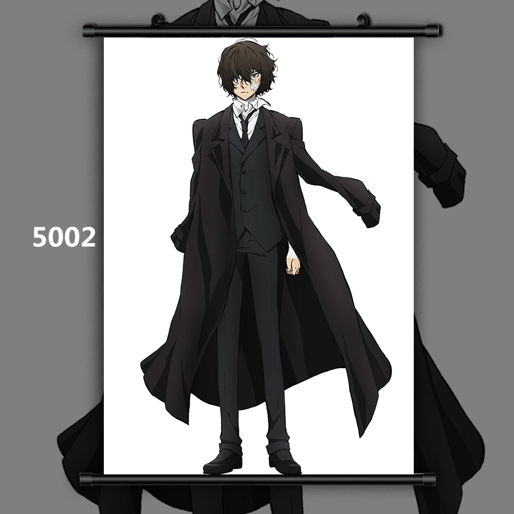 5002 Bungou бродячие собаки Аниме Манга настенный плакат свиток домашнее украшение Стены Искусства - Цвет: 5002