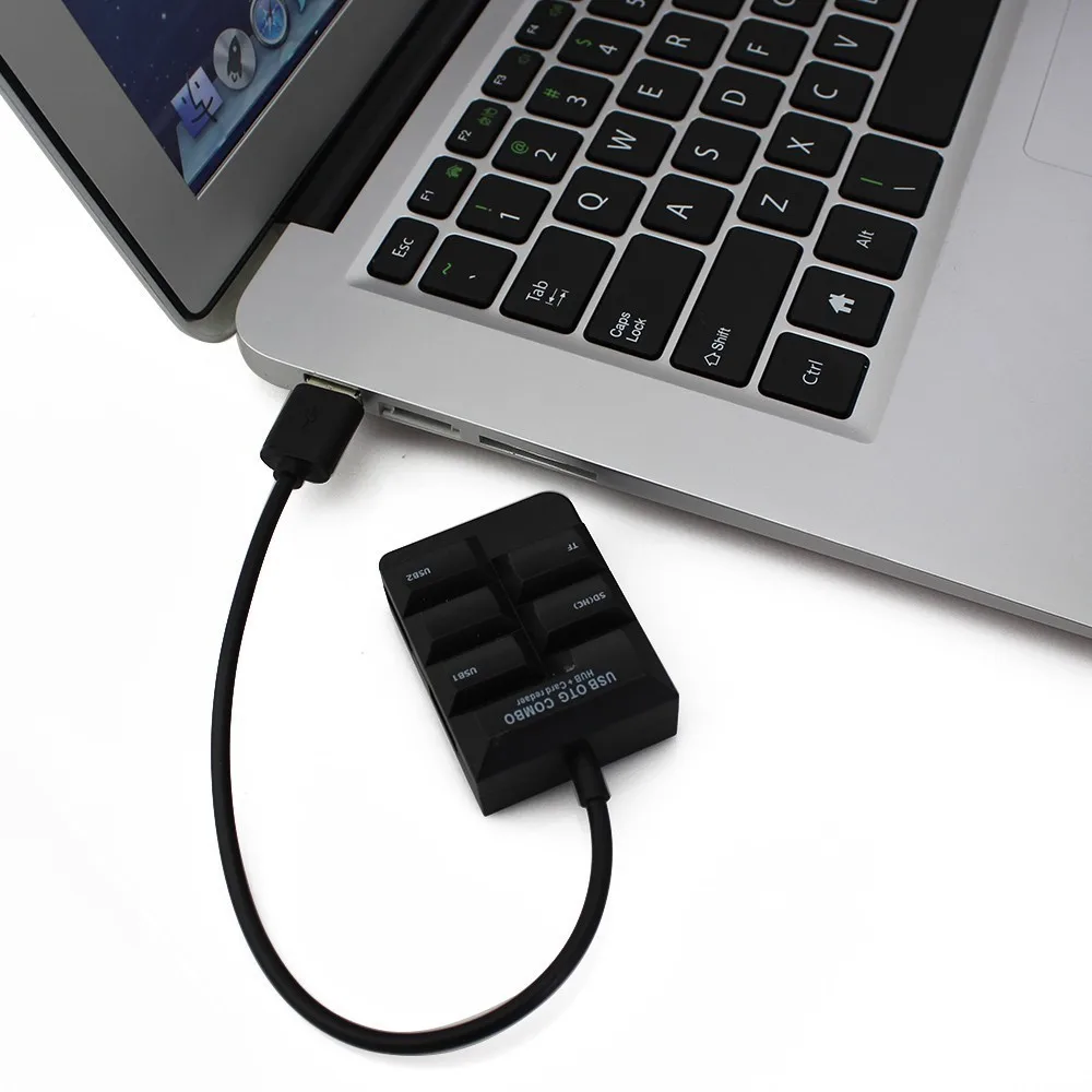CHUYI OTG COMBO 2.0 USB Type-C HUB USB-C To 2 Port USB2.0 With SD/TF Card Reader Type C Micro USB OTG Splitter Adapter For Laptop