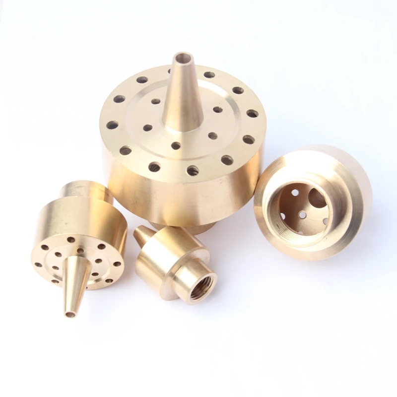 

1/4" 1/2" 3/4" 1" 1 1/2" 2" Full Copper Stylet Shape Nozzle Female Thread Connector Fountain Layer Flower Park Garden Waterscape