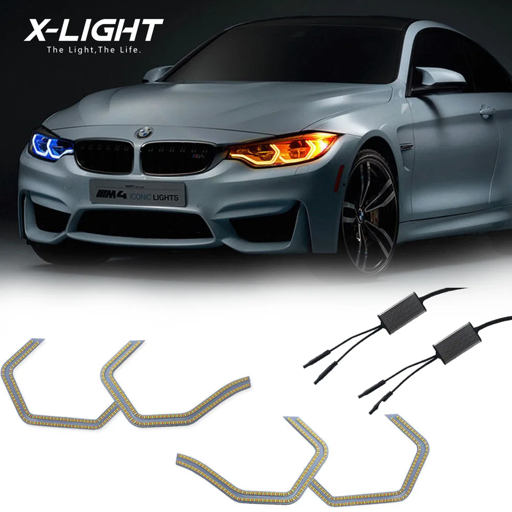 Switchback Concept M4 набор глаз ангела в знаковом стиле со светодиодными кольцами для BMW E90