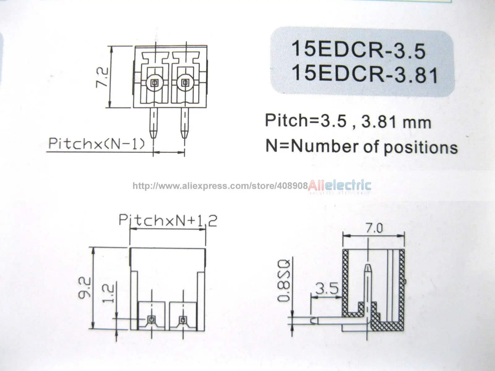 Aliexpress.com : Buy 12 Pcs Screw Terminal Block Connector 3.5mm Angle 8 Pin Way Green Pluggable Type from Reliable terminal block suppliers on Shenzhen ...