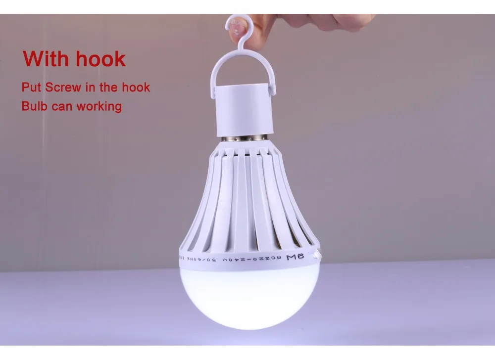 LED Smart Bulbs E27 5730 Led Emergency Light Rechargeable Battery Powered Led Lights Lamp for Outdoor Lighting 5W 7W 9W 12W LUZ (15)