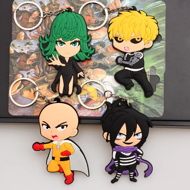 Хит ONE PUNCH-MAN аниме-брелок для ключей ПВХ фигурка брелок милые игрушки подарки на