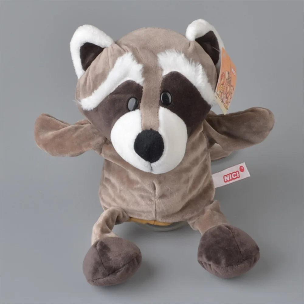 30cm Raccoon Plush Hand Puppet, NICI Baby Kids Plush Toy Doll Gift Free