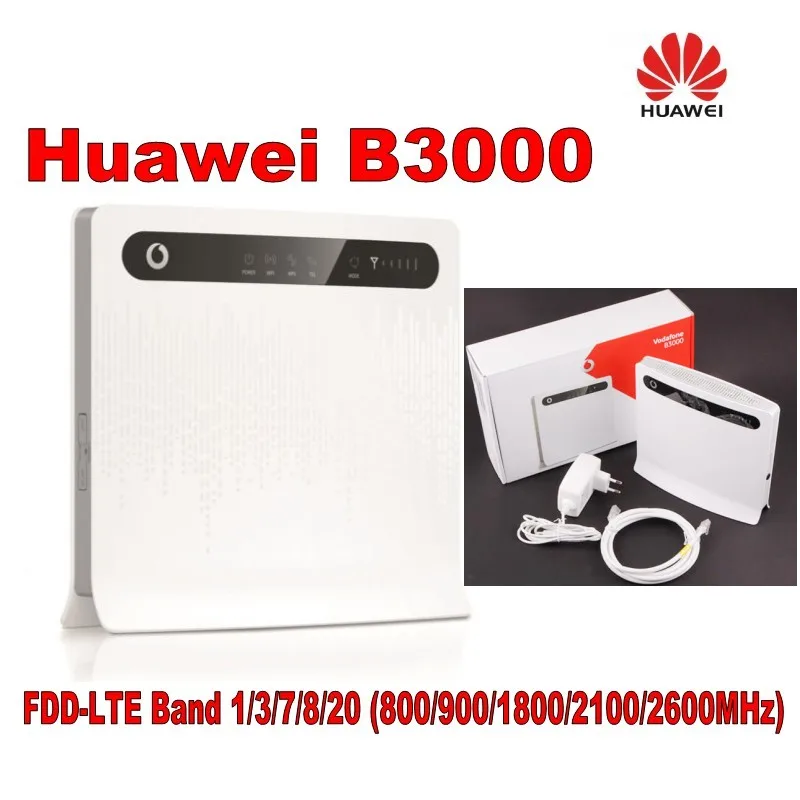 Huawei B3000 Vodafone 4G WI-FI маршрутизатор разблокирован 4 г 150 Мбит/с LTE CPE беспроводной маршрутизатор+ 2 шт. B3000 антенны