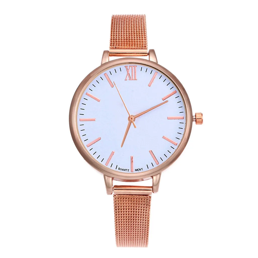 

GEMIXI DROP SHIPPING Quartz Watches Women Fashion Alloy Mesh Belt Casual Watch Geneva Simple Apr12p30