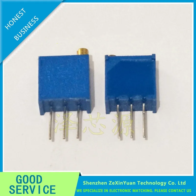 

100pcs 3296W-1-202LF 3296W 202 2k ohm Top regulation Multiturn Trimmer Potentiometer High Precision Variable Resistor