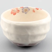 Японская Сакура стиль ручной работы керамика чаша для маття Подарочный чайный набор Китай чайная посуда Япония матча церемония взбивание чаша Giftset совок