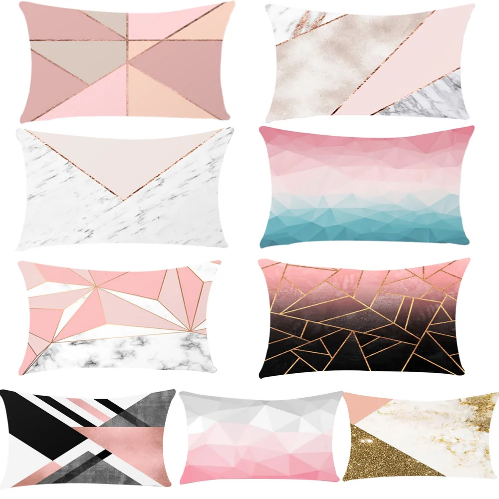 

Hot Sale Cushions Chic Home Solid Sheet Set Super Soft with Bonus Printed Geometric Pattern Pink Cushion cojines decorativos par