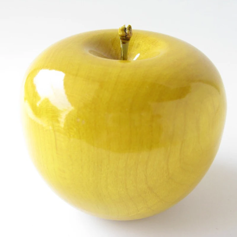 High Quality Silkwood Apple Pepejal Kayu Hiasan Apple
