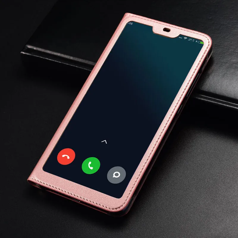 for Xiaomi Mi 8 lite Case Full View Window PU Leather Flip Cover Funda Case for Xiaomi Mi8 protective case Mi 8 SE Phone Cases  05