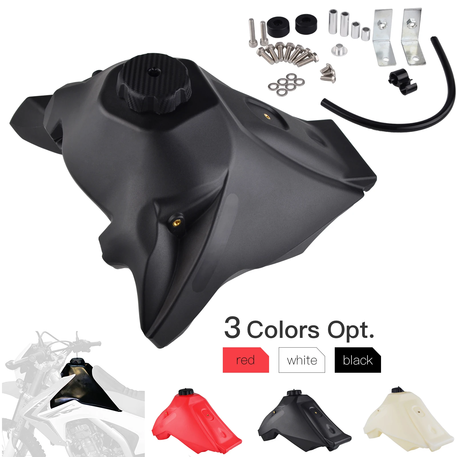 

Large Capacity Oversized 3.1 Gallon Gas Fuel Tank For Honda CRF250L CRF 250L CRF 250 L 2012 2013 2014 2015 2016