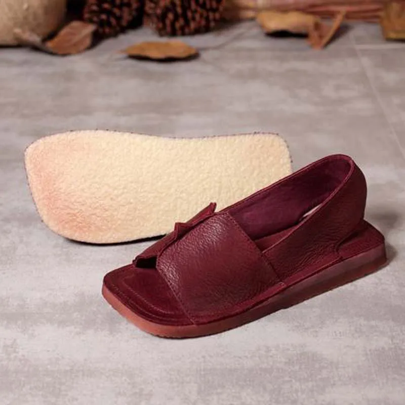 Г., женские босоножки Летняя обувь новые сандалии из натуральной кожи с мягкой подошвой женские сандалии на плоской платформе