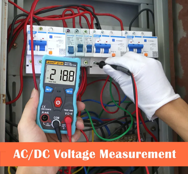 Производитель ZOYI ZT-S1 4000 отсчетов True-RMS Кнопка Автоматический цифровой мультиметр AC DC напряжение тока ом метр