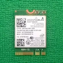 Intel двухдиапазонный беспроводной-AC 7260 802,11 ac/a/b/g/n+ Bluetooth 4,0 карта 7260NGW, P/N 0M7X42