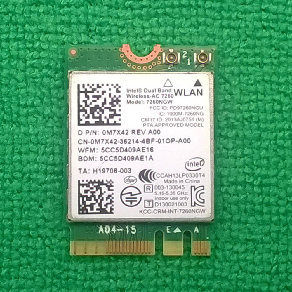 Intel Dual Band Wireless Ac 7260 802 11 Ac A B G N Bluetooth 4 0 Card 7260ngw P N 0m7x42 Intel Dual Band Wireless Ac Dual Band Wireless Ac 7260dual Band Wireless Ac Aliexpress Intel Dual Band Wireless Ac 7260 802 11 Ac A B G N Bluetooth 4 0 Card 7260ngw P N 0m7x42 Intel Dual Band Wireless Ac Dual Band Wireless Ac 7260dual Band Wireless Ac Aliexpress
