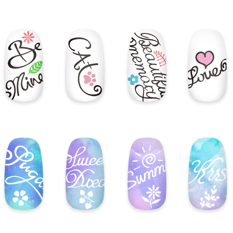 Бумажные ногти распечатать с рисунком