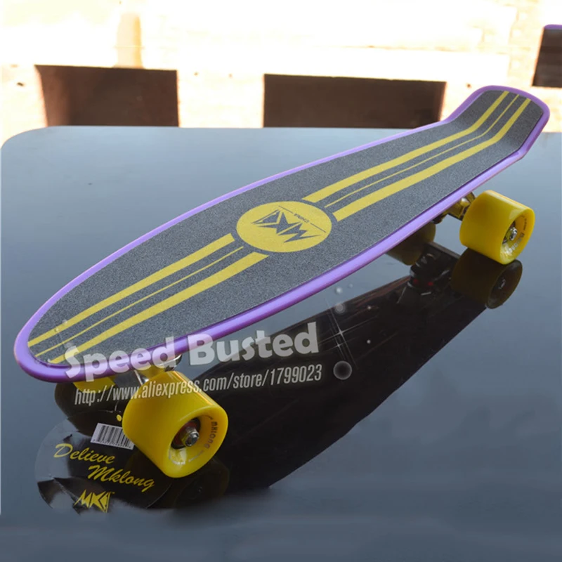 Недорогой скейтборд peny board оригинальный полный 22 griptape ретро мини длинная доска