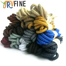 1 пара, высококачественные брендовые круглые полиэфирные шнурки для кроссовок, шелковый шнур, веревка, ботинки с крученым декором, шнурки, цена