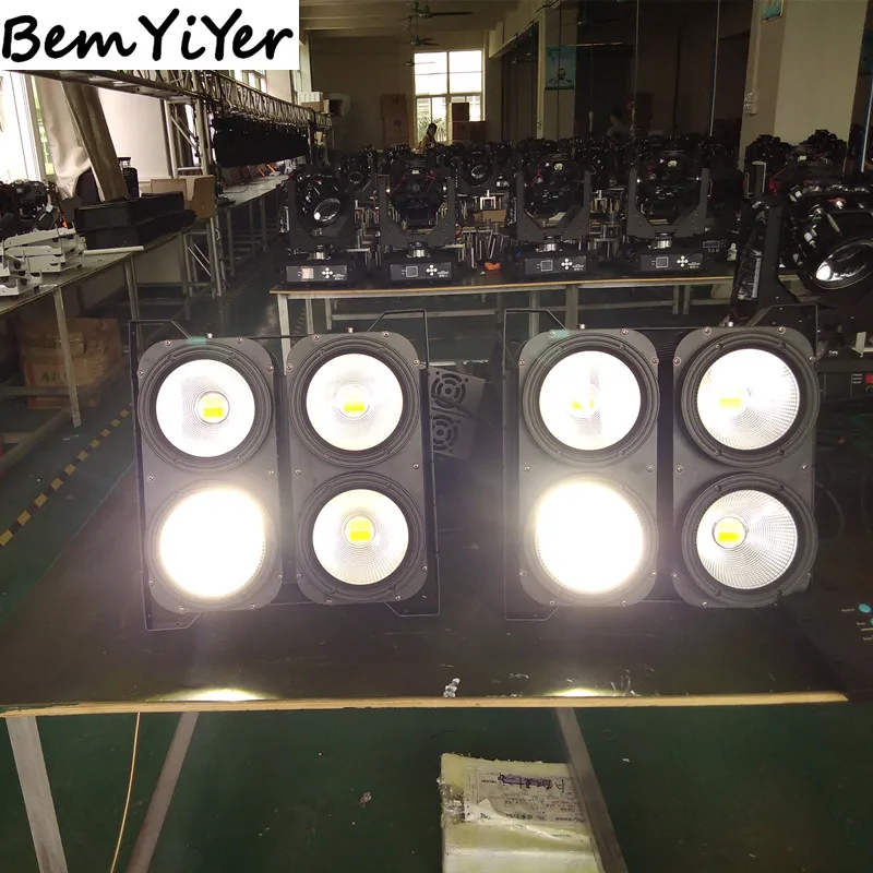 

2pcs/LOT 4x100W LED COB blinder wash light/4eyes/cool+warm white 2in1 for photography/TV/studio/meeting/dj shows/stage/nightclub