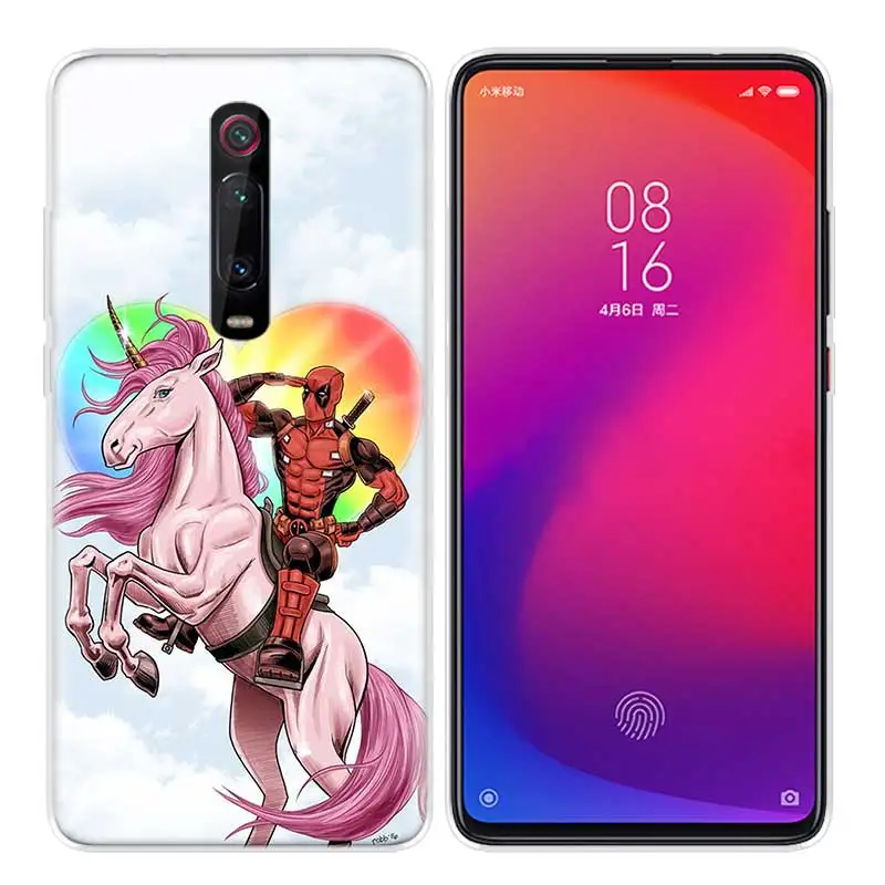 Силиконовый чехол для Xiao mi Red mi K20 Pro K20Pro Note 5 6 7 7A 6A mi A2 A1 8 Lite 9 S2 Pocophone F1 Deadpool Dead Pool Funny - Цвет: R-009