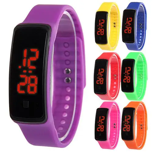 

2018 Popular Brand Luxury Men Women Silicone Band Digital LED Bracelet Wristwatch Sports Running Watches