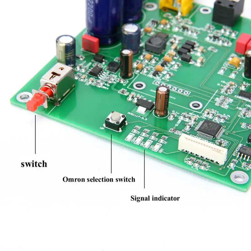 Es9038 Q2M ides Dsd Декодер коаксиальный волоконный вход, DAC декодирующая плата для Hifi аудио усилителя