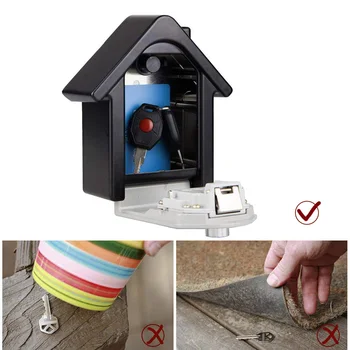

Storage Box Key Box House Type Password Box Password Key Wall-mounted Lock Box