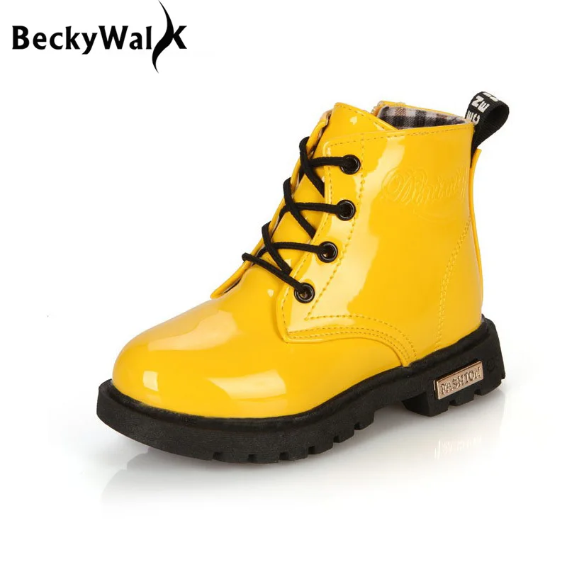 

Children's Shoes Girls Boys Autumn Winter Waterproof Child Snow Boots Kids Martin Boots Casual Plush Baby Toddler Shoes CSH043